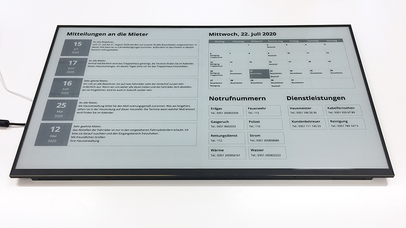 ePaper Displays - All-in-one ePaper-Monitore
